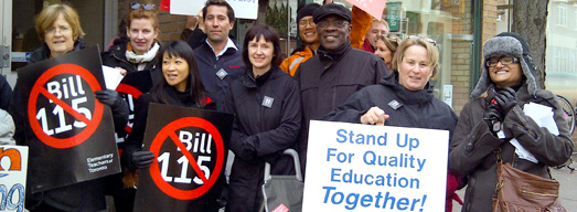 Photos from Friday Rallies at Liberal MPP Constituency Offices – November 2, 2012