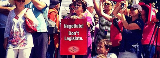Expressions in Solidarity: Protesting Bill 115 at Queen’s Park