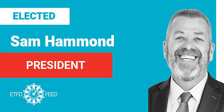 ETFO Annual Meeting 2019: Sam Hammond Acclaimed as ETFO President