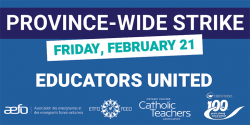 ETFO Media Release: On February 21, Elementary and Secondary Educators Across Ontario Will Stand Up Against Cuts to Public Education