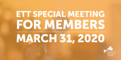 ETT Special Meeting For Members