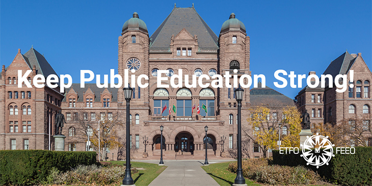 ETFO Media Release: Ontario Budget Provides no New Funding to Keep Students and Educators Safe